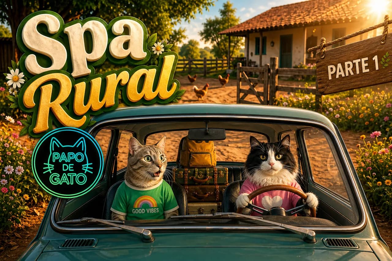 Uma viagem ao campo que ninguém pediu, mas todos precisavam. Pelo menos os gatos acharam.
